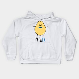 Papa as a papaya Kids Hoodie